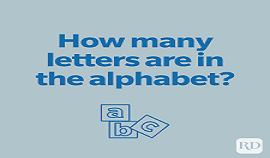 How many letters are there in the alphabet?